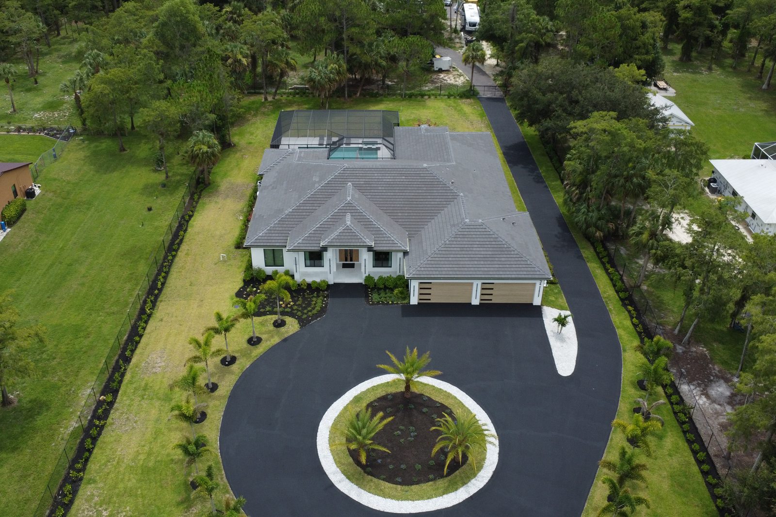 Aerial view of the completed estate lot — 634 19th St SW
